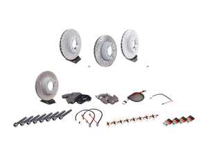 ES#2598613 - 99635140904OEKT1 - Front & Rear Brake Service Kit - Featuring Sebro rotors and Textar brake pads - Assembled By ECS - Porsche