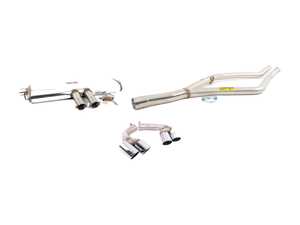 ES#4007206 - e7048ssKT - Supersprint Cat-Back Exhaust System - Give your X5 a throaty growl! Includes section 2 y-pipe, performance muffler, and quad polished tips. - Supersprint - BMW