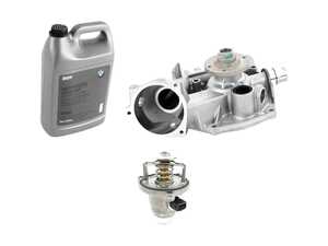 ES#4845371 - 11517846361aKT - Basic Cooling System Refresh Kit - Everything you need to replace your water pump and thermostat with OE BMW components. - Assembled By ECS - BMW