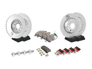 ES#5388420 - 1K0615301AATKT2 - Front & Rear Brake Service Kit - Featuring Genuine rotors, pads, and wear sensors - Genuine Volkswagen Audi - Volkswagen