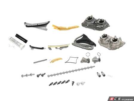 ES#5493247 - 06M109229AAKT2 - Ultimate Timing Chain Kit  - New rails, chains, tensioners, covers, and hardware to keep your engine running strong - Assembled By ECS - Audi