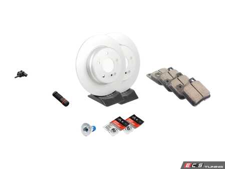 ES#2770027 - 210423101264KT5 - Rear Brake Service Kit - Featuring ATE Rotors And Akebono-Euro Ceramic Pads - Assembled By ECS - Mercedes Benz