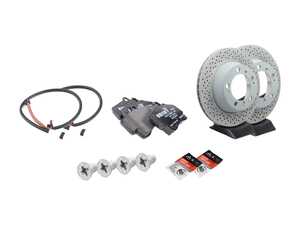ES#3663944 - 99635240104KT2 - Rear Brake Service Kit - Featuring Genuine Porsche rotors, and Genuine Porsche pads - Genuine Porsche - Porsche