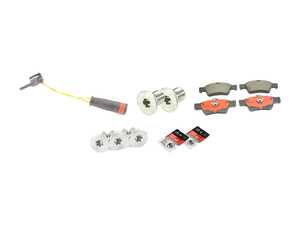 ES#4643548 - 2304230712KT5 - Rear Brake Service Kit - Featuring Brembo rotors, and Brembo Ceramic pads - Assembled By ECS - Mercedes Benz
