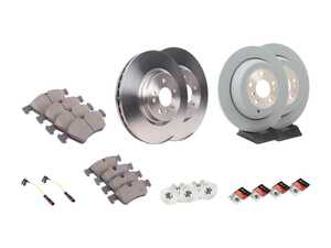 ES#4643481 - 1644211312KT10 - Front & Rear Brake Service Kit - Featuring Brembo rotors, and Brembo Ceramic pads - Assembled By ECS - Mercedes Benz