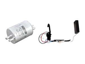 ES#4666714 - 2034703594KT - Fuel Pump & Fuel Filter Service Kit - Featuring Hengst Filter & URO Fuel Pump with Fuel Sender Seal - Assembled By ECS - Mercedes Benz