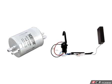 ES#4666714 - 2034703594KT - Fuel Pump & Fuel Filter Service Kit - Featuring Hengst Filter & URO Fuel Pump with Fuel Sender Seal - Assembled By ECS - Mercedes Benz