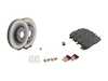 ES#4056871 - 4m0615301anKT1 - Front Brake Service Kit - Featuring genuine rotors and brake pads - Includes stainless set screw, brake wear sensor, and silicone brake lubricant - Genuine Volkswagen Audi - Audi