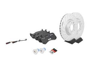 ES#4699118 - 4634210712KT3 - Front Brake Service Kit - Featuring Genuine Mercedes-Benz Rotors, and Pads - Genuine Mercedes Benz - Mercedes Benz