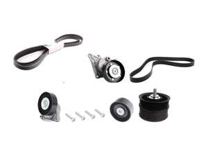 ES#2792681 - 1139970292KT1 - Accessory Belt Kit - Includes accessory belt, supercharger belt, belt tensioner assemblies and idler pulleys - Genuine Mercedes Benz - Mercedes Benz