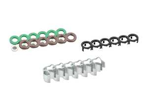 ES#2678418 - 06J998907BKT3 - Fuel Injector Installation Kit - Includes the necessary o-rings and clips to replace the fuel injectors - Genuine Volkswagen Audi - Audi