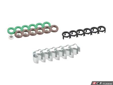 ES#2678418 - 06J998907BKT3 - Fuel Injector Installation Kit - Includes the necessary o-rings and clips to replace the fuel injectors - Genuine Volkswagen Audi - Audi
