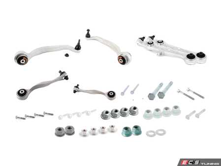 ES#4871674 - 4Z7407151GFXKT - Complete Front Control Arm Kit  - Assembled By ECS - Audi