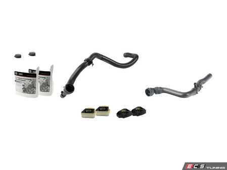 ES#2762934 - 1J0806157FKT1 - Radiator Installation Kit - Includes radiator mounts and hoses for a simple installation. Featuring genuine parts. - Genuine Volkswagen Audi - Volkswagen