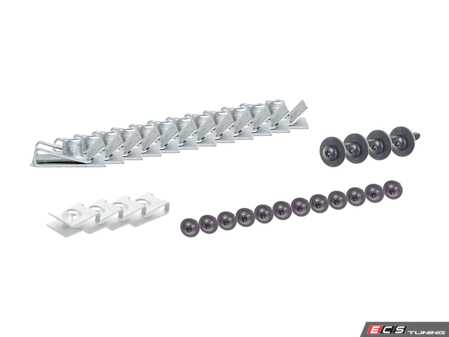 ES#4905040 - 517473305582KT - JCW GP2 Rear Center Diffuser Retrofit Kit - Hardware Only - For replacing and repairing the hardware - Assembled By ECS - MINI