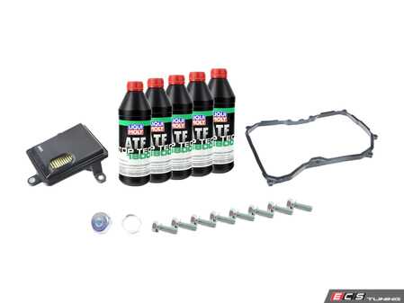ES#4620179 - 09G325429DKT3 -  6 - Speed automatic transmission service kit - without Service Tool - Includes Liqui-moly fluid and Genuine VW filter and Elring pan gasket for a complete service. - Assembled By ECS - Volkswagen
