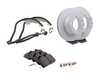 ES#2618910 - 95135204102RPKT - Performance Rear Brake Service Kit - Featuring Zimmerman Z-Coated rotors and Hawk HPS brake pads - Assembled By ECS - Porsche