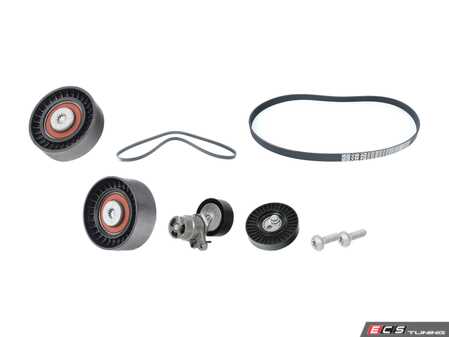 ES#4821023 - 06m260849lKT1 - Accessory Belt Kit - Keep your car from breaking down by replacing your cracked drive belt - Genuine Volkswagen Audi - Audi