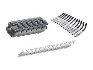ES#2777641 - 0041595003KT9 - Ignition Service Kit - With Coil Packs - Includes Six (6) Meyle Coil Packs, Twelve (12) Bosch Spark Plugs and Twelve (12) Bosch Ignition Coil Wires - Assembled By ECS - Mercedes Benz