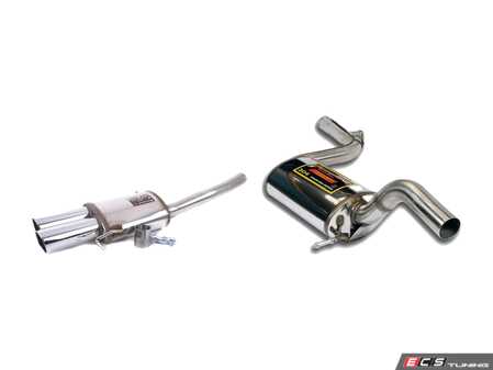 ES#3131557 - 8890KT - 2.5" Cat-back System - Resonated  - Complete stainless steel system with dual 90mm round tips - Supersprint - Volkswagen