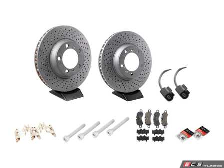ES#4658253 - 99635140904KT8 - Front & Rear Brake Service Kit - Featuring Zimmerman rotors, and Textar pads - Assembled By ECS - Porsche