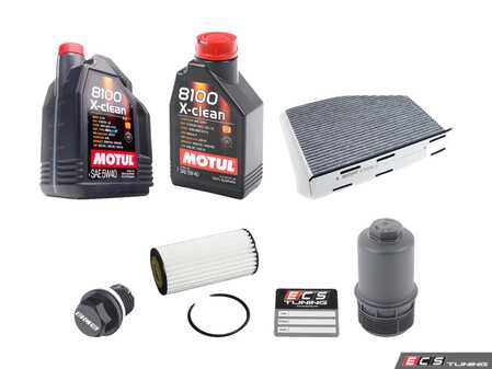 ES#2996940 - 06K115562SVCKKT - 40k Service Kit  - Includes Motul performance 5W-40 Synthetic engine oil, Genuine Oil Filter and a Genuine oil filter housing - Assembled By ECS - Volkswagen