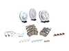 ES#4656859 - 95535140151FOKT3 - Front & Rear Brake Service Kit - Featuring Zimmerman rotors, and ECS DD23 "Daily Driver" ceramic pads. - Assembled By ECS - Porsche