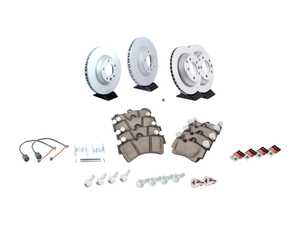 ES#4656859 - 95535140151FOKT3 - Front & Rear Brake Service Kit - Featuring Zimmerman rotors, and ECS DD23 "Daily Driver" ceramic pads. - Assembled By ECS - Porsche