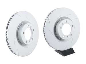 ES#3449458 - 97035140400zKT - Front Slotted Brake Rotors - Pair 14.17 IN (360MM) - Directional front axle fitment - Both left and right - Zimmermann - Porsche