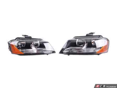 ES#2713244 - 8P0941003BDKT - Halogen Headlight Set - Includes both headlight assemblies without bulbs - Genuine Volkswagen Audi - Audi