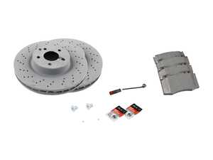 ES#4643533 - 2304210812KT8 - Front Brake Service Kit - Featuring Genuine Mercedes-Benz rotors, and Genuine ATE pads - Genuine Mercedes Benz - Mercedes Benz