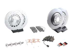 ES#4475363 - 8v0615301r3KT - Front And Rear Brake Service Kit  - Featuring genuine service parts - Genuine Volkswagen Audi - Audi