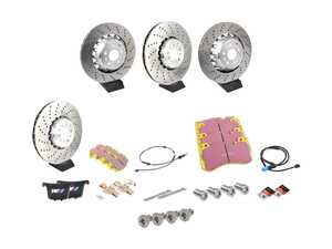 ES#4750213 - f97x3mbsfrKT - Aftermarket Brake Service Kit - Front And Rear - Featuring Genuine BMW rotors and EBC pads! - Assembled By ECS - BMW