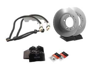 ES#2618898 - 95135104102FOKT - Front Brake Service Kit - Featuring Sebro rotors and Mintex brake pads - Assembled By ECS - Porsche
