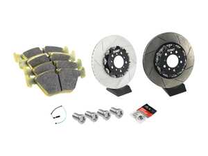 ES#4213335 - 024120TMSBK2KT - TrackSport Pad and Rotor Kit - Front - Includes Pagid RSL29s and Turner Track Sport Rotors! - Assembled By ECS - BMW