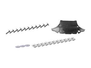 ES#3658433 - 8k1863821bKT - Front Belly Pan & Installation Kit - Reduces noise and protects your undercarriage - includes installation hardware - Genuine Volkswagen Audi - Audi
