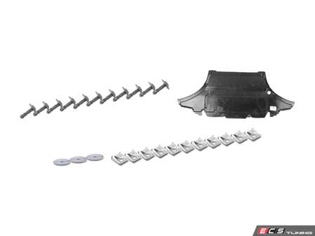 ES#3658433 - 8k1863821bKT - Front Belly Pan & Installation Kit - Reduces noise and protects your undercarriage - includes installation hardware - Genuine Volkswagen Audi - Audi