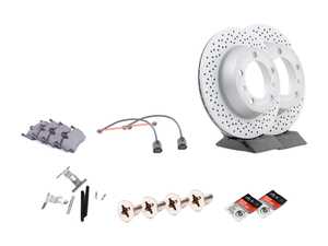 ES#4656967 - 98735240101KT5 - Rear Brake Service Kit - Featuring Zimmerman rotors, and Textar pads - Assembled By ECS - Porsche