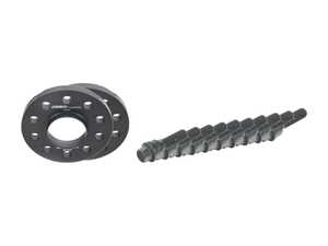ES#4813395 - 002411ECS03-HRKT - Wheel Spacer & Bolt Kit - 15mm With Black Ball Seat Bolts - Complete kit for two wheels, comes with everything you need to install spacers on your aftermarket wheels - ECS - Audi