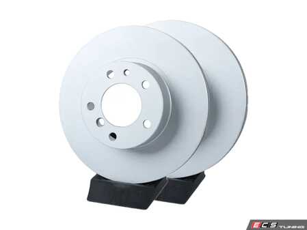 ES#4669168 - 34116756090-P - Front V5 Plain Brake Rotors - Set (302x28) - Precision manufactured and featuring a GeoSpec corrosion-resistant coating - ECS - BMW