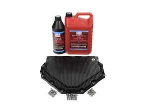 ES#4768334 - 9G132102501KT - Porsche Dual Clutch PDK Transmission Oil Service Kit - Includes Hengst Transmission oil pan with filter and gasket, Six (6) liters Liqui Moly Dual Clutch 8100 trans fluid, (13) pan bolts, and One (1) drain plug. - Assembled By ECS - Porsche