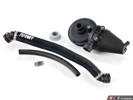 ES#5443594 - 059015LA02KT - Performance Oil Separator Kit - Includes a new separator, Turner Motorsport silicone breather hose, return hose, and hardware. - Assembled By ECS - BMW