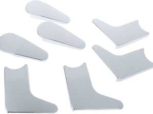 ES#5443833 - 1079130428K - Seat Hinge Cover - Set Of 7 - Chrome Finish - URO - Mercedes Benz