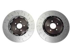 ES#5443831 - 034-301-2026 - 2-Piece Floating Rear Brake Rotors - Engineered to shed 2 lbs of rotational weight per corner while delivering superior cooling and unmatched braking performance for both the street and the track. - 034Motorsport - Audi