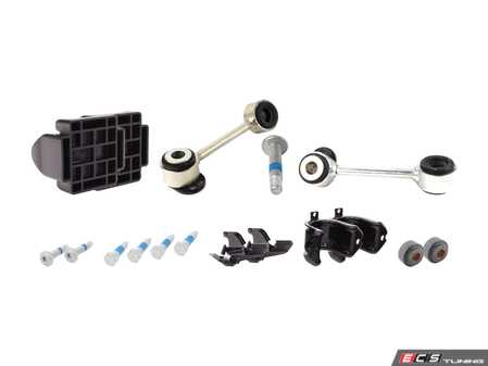 ES#2772040 - 2103230440KT6 - Front Sway Bar Installation Kit - Includes new bushings, brackets, hardware, shims and end links - Assembled By ECS - Mercedes Benz