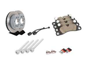ES#2602458 - 95535240131ROKT1 - Rear Brake Service Kit - Featuring Sebro rotors and ECS DD23 "Daily Driver" ceramic pads. - Assembled By ECS - Porsche
