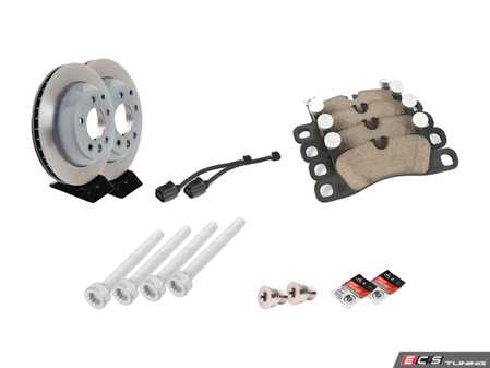 ES#2602458 - 95535240131ROKT1 - Rear Brake Service Kit - Featuring Sebro rotors and ECS DD23 "Daily Driver" ceramic pads. - Assembled By ECS - Porsche