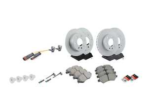 ES#3691584 - 9064210012KT12 - Front & Rear Brake Service Kit - Featuring Pagid rotors, and Textar Ceramic pads - Assembled By ECS - Mercedes Benz