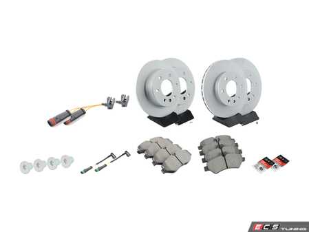 ES#3691584 - 9064210012KT12 - Front & Rear Brake Service Kit - Featuring Pagid rotors, and Textar Ceramic pads - Assembled By ECS - Mercedes Benz