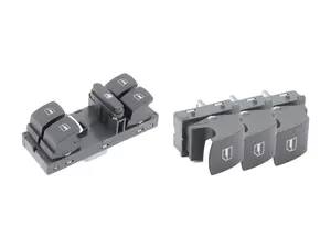  Window Switch Kit - Chrome